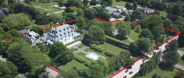 Aerial View of Vernon Court in Newport